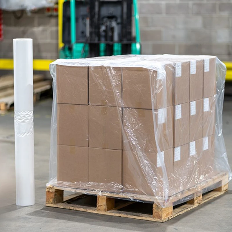 LDPE Pallet Cover Waterproof Clear Reusable Disposable Pallet Cover